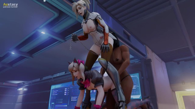D.Va x Mercy x Pharah-三人守候