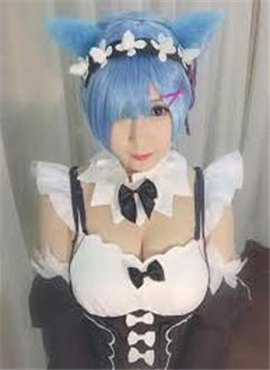 檸檬妹COS蕾姆巨乳嫩模無套抽插爆射