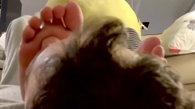 在女朋友学习时闻她的脚