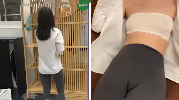 健身房乖巧可爱前台干柴烈火拥有极品身材