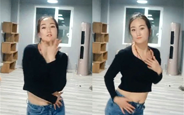 舞蹈老师专业人士裸舞一招一式尽是风情