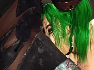 科幻士兵亂搞一個擁有巨大胸部的辣妹