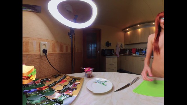 简易早餐创意VR 360裸体烹饪