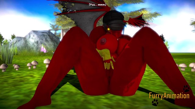 毛茸茸的亨泰3D-龙指法和喷射