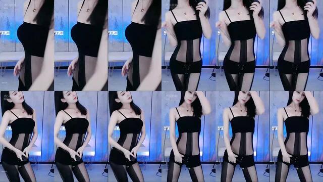 虎牙主播 極品性感舞姬 李飄飄 直播 黑絲連體情趣、開檔襪、特寫大屁股 騷舞誘惑 Part 2 (63)