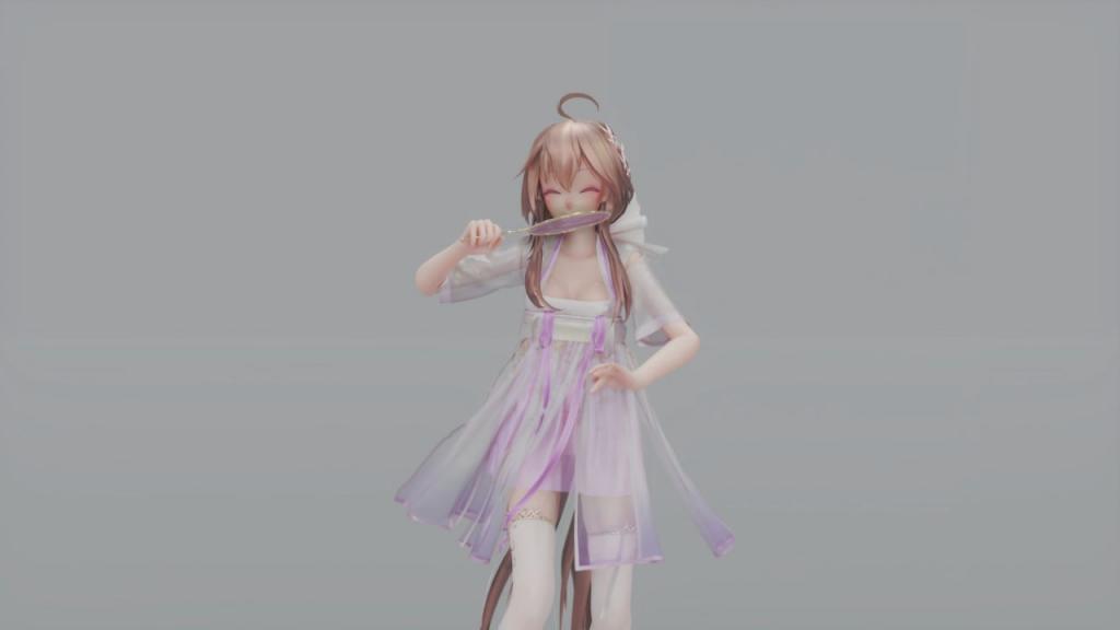 MMD22 汉服真空淫纹乐正绫 千里邀月 极品古风骚穴被狂操到潮喷