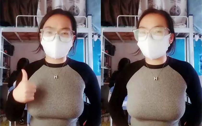 真实女大学生舍友还以为是在抖音直播