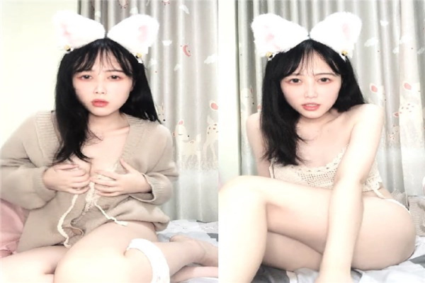 清纯系天花板嫩妹小小兔耳朵半脱下内裤揉捏奶子掰开蝴蝶逼粉穴毛毛挺浓密跳蛋震动麻麻的