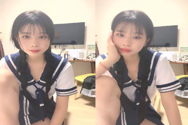 情趣学生制服两根辩子小美女娇小身材粉嫩美穴翘起美臀揉搓超级嫩水很多摸下就出水