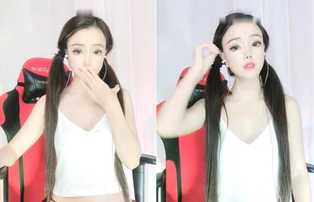 高颜值网红妹子扎双马尾带眼睛非常诱惑跳脱衣舞扭动屁股脱下丁字裤特写揉搓大奶非常诱人