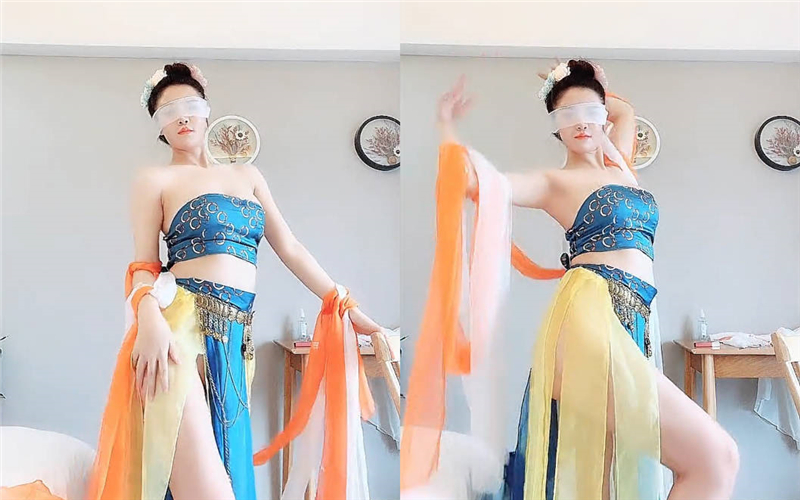 舞蹈老师颜值爆表模特身材古典美舞蹈才艺秀