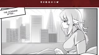 No Lunch Break - Episode 3 - Weight gain comic belly inflation