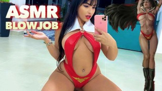 美丽的吸血鬼热湿的深喉和口交