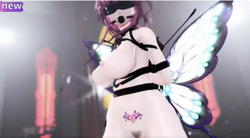 紫发异形巨乳黑丝骚货，极致骚舞被狂操颜射