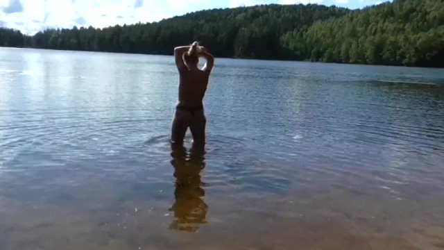 喷射并抓住了渔夫阿滕森