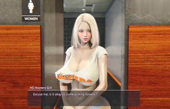 3D爆乳小美女在上公厕被怪物老人性侵