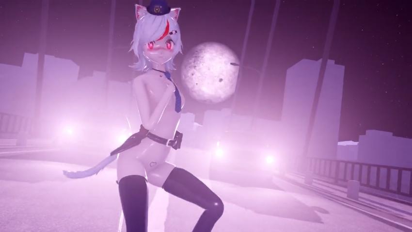 MMD清晨巨乳美少女被操醒，骚穴湿滑猛烈晃动求内射