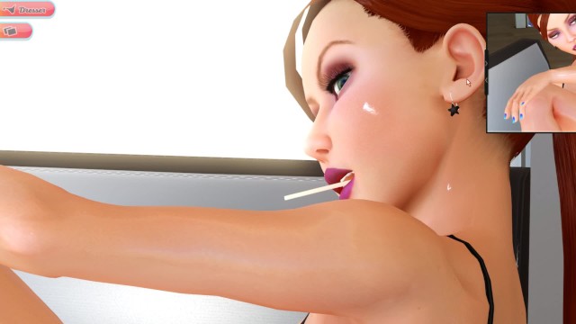 与女孩亨蒂在3路前快速单飞