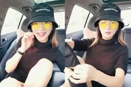 高顔值黑衣妹子戶外車內自慰停路邊跳蛋塞逼逼撥開內褲自摸呻吟