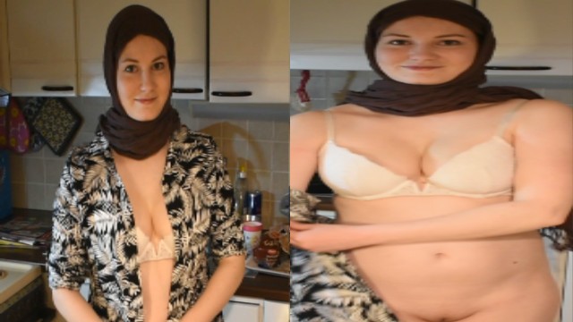 调皮的穆斯林头巾女孩