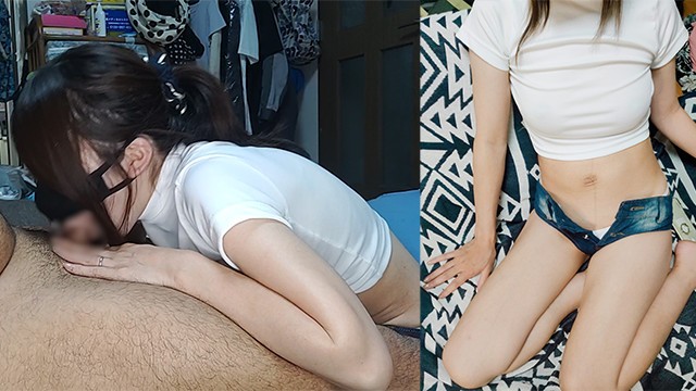 【個人撮影】人妻がオナニーのお手伝い♡フェラ抜き口内射精(前編)