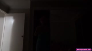 BIG TIT Fat Thick ASS Step Mom Gives Step SON Deepthroat Blowjob After Shower - Melody Radford