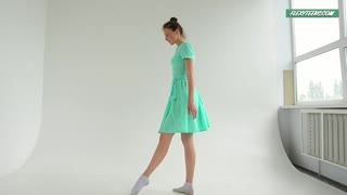 Alla Sinichka being sexy while dressed