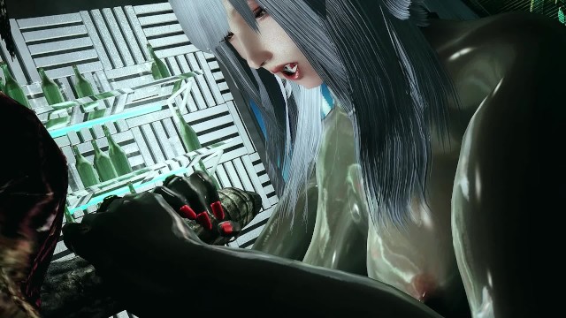 skyrim性感乳胶紧身连衣裤女孩X怪物