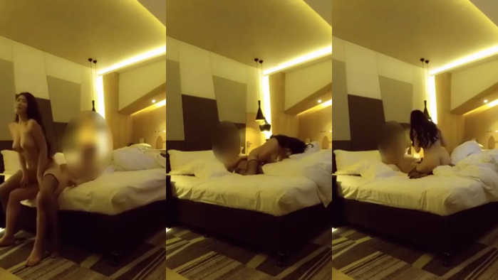 【国产馆】91性徒7月新作之酒店约网红脸蛋172CM性感黑丝模特