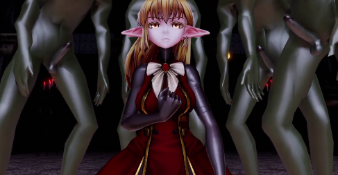 MMD！圣洁绝美精灵被异种巨物狂猛爆操，纯白肉体沦陷成汁水肉便器！