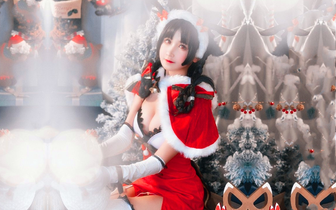 2020圣诞快乐和桃爹一起拆礼物调教红红火火圣诞桃子