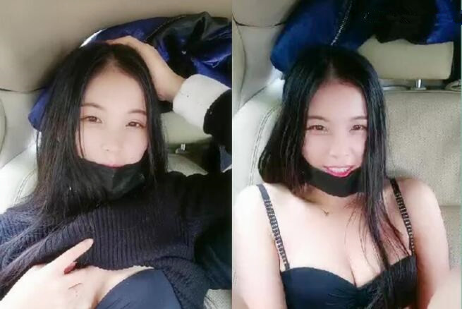 小哥出来玩骚逼带口罩做爱有一套车后座脱光了跟大哥各种姿势爆草抽插浪荡呻吟敞开腿玩逼