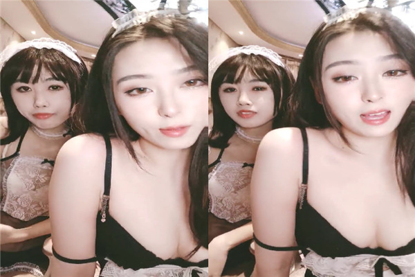 美女小姐姐带闺蜜一起双女秀女仆装舌吻互揉奶子假屌骑乘抽插自慰吸吮奶子舔对方小穴非常淫骚