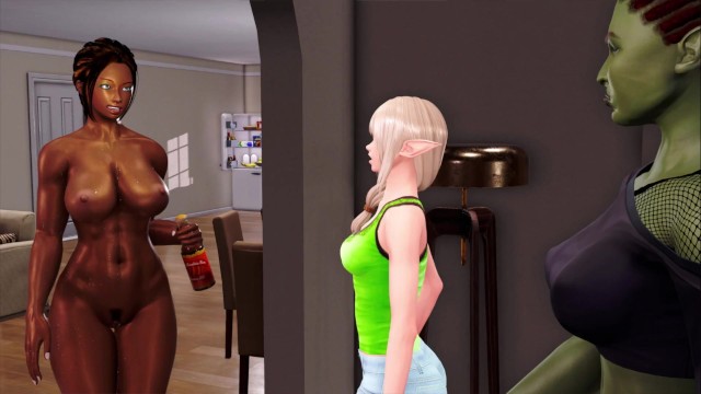 裂缝v0中的一栋房子。5.0r1-屋内新的兽人女孩