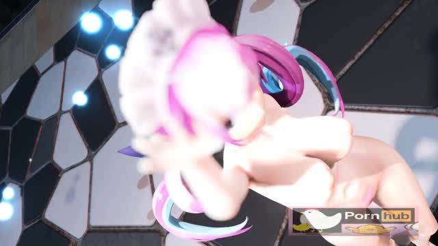 【MMD极致3D】海风荡漾！Aqua女神骑士装爆操实录 骚穴狂插淫水喷射