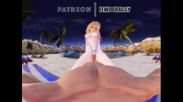 Yu-Gi Oh！-黑暗魔术师吉尔在海滩上做爱[VR未经审查的亨泰4K]