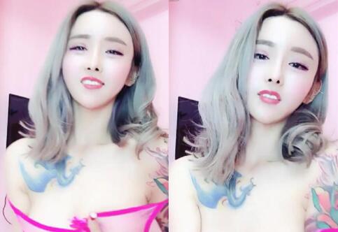 文身粉红少女情趣装自慰颜值没的说