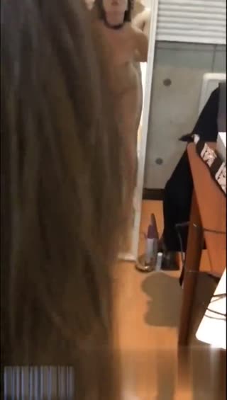 羞耻性爱 看看镜子前淫荡的我们