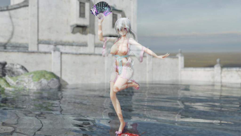 MMD52 汉服萝莉绝顶高潮！弱音酱被巨根插到寄明月