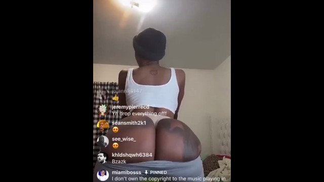 Jodi Couture在IG LIVE上把她所有的屁股都穿上了TWERKIN！