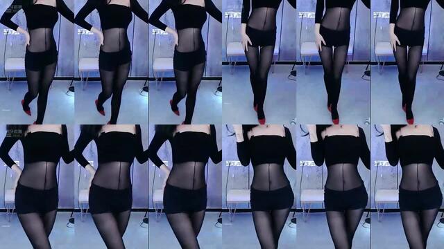 虎牙主播 極品性感舞姬 李飄飄 直播 黑絲連體情趣、開檔襪、特寫大屁股 騷舞誘惑 Part 2 (59)