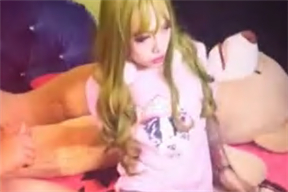 惠奈醬COS暴走蘿莉金克絲騎乘上位被擼射