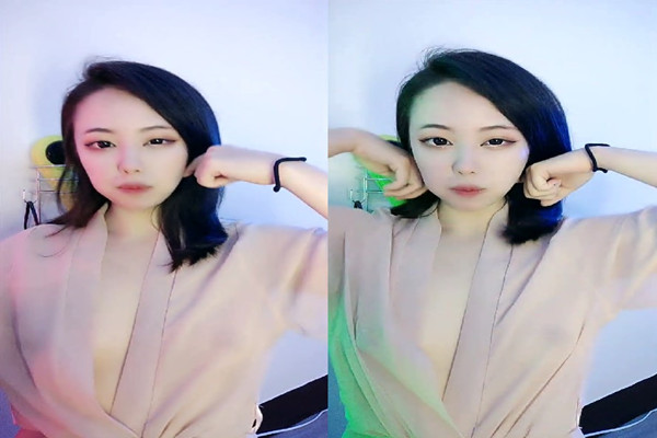 气质御姐真实女同一人单秀柔软身体瑜伽垫上一字马