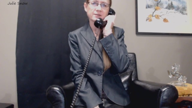 紧张的秘书跨种族诱惑角色扮演朱莉·斯诺2019