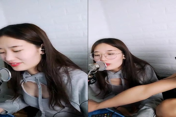 zhubo长相清纯漂亮美女主播和炮友啪啪大秀 还是个才艺唱歌主播 身材也很棒 激情啪啪很诱人 B