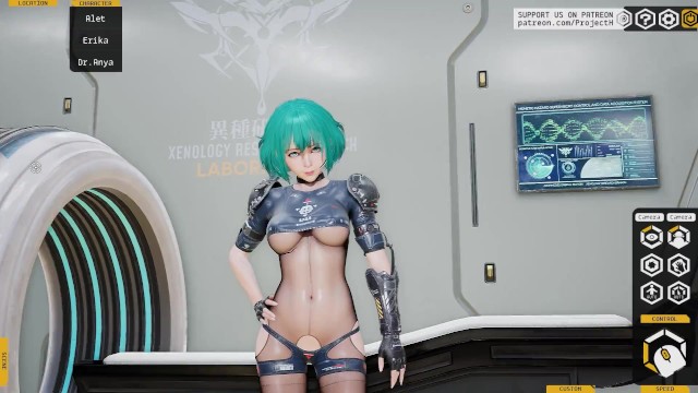 美丽的Alet和一个怪物做爱。