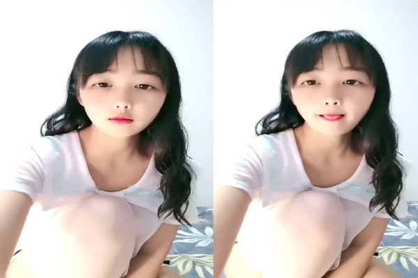 相貌清纯可人完全看不出已为人母的美少妇