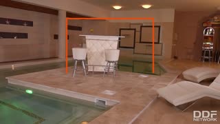 Top-heavy spa stunner Cathy Heaven can't wait to orgasm after titty fuck