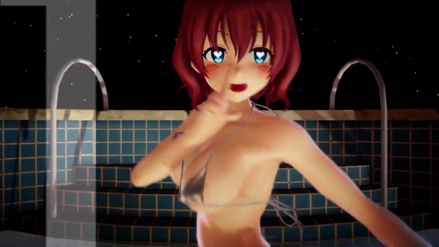 Mmd r18短款Chan耶哦耶泳池裸体派对大乳头
