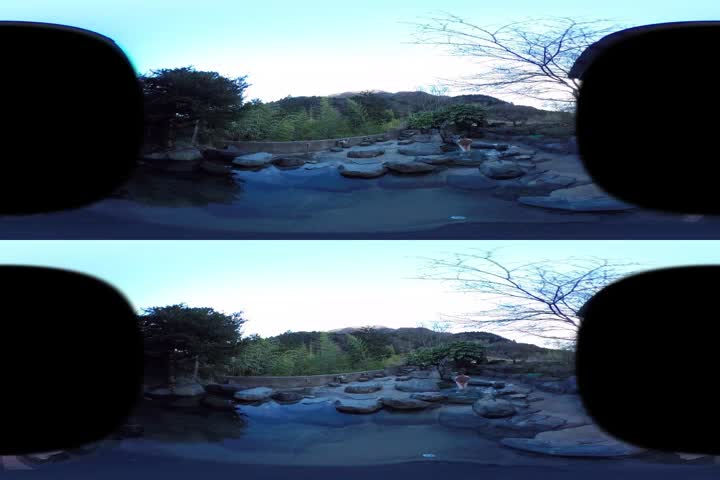 波木はるかとたっぷり中出し◆ラブラブ温泉VRデート 露天风吕ズコバコSEX